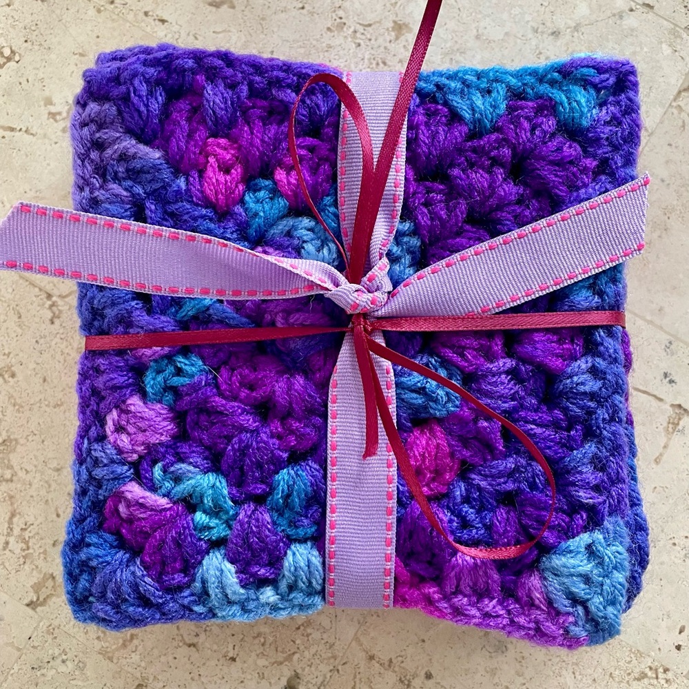 Crochet Coasters Set - Picture 3 of 6